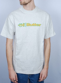Butter Goods Horn logo tee Ash grey
