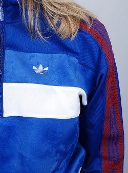 Adidas Originals Half zip Royal blue