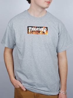 Thrasher Blaze tee Sport grey