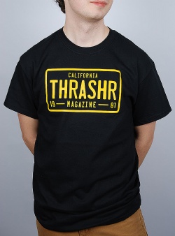 Thrasher Licence plate tee Black