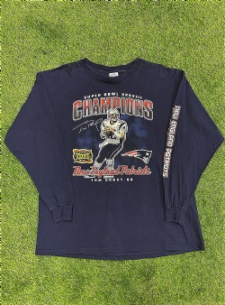 Sportif Vintage Tom Brady tee XL, Navy