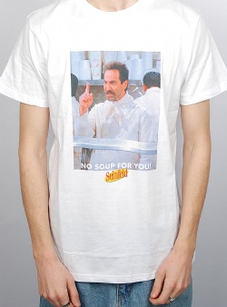 Dedicated x Seinfeld no soup tee White