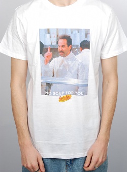 Dedicated x Seinfeld no soup tee White