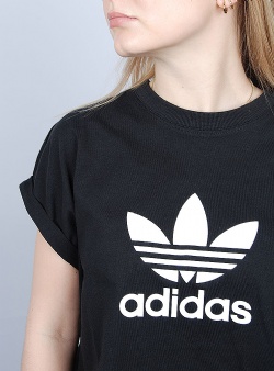 Adidas Originals Short trefoil tee Black