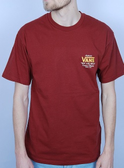 Vans Holder street tee Syrah white old gold