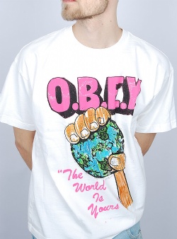 Obey The world is yours tee White