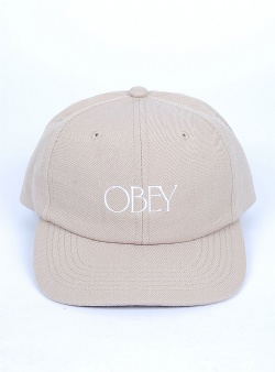 Obey Hedges 6 panel strapback Irish cream