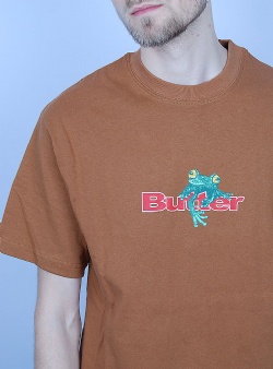 Butter Goods Tree frog logo tee Oak brown