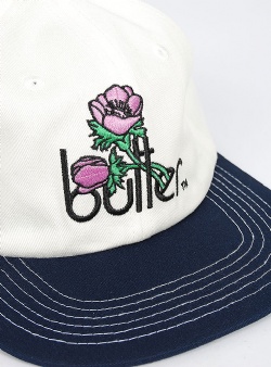 Butter Goods Windflowers 6 panel cap White navy