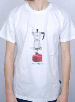 Dedicated Boiling coffee tee White
