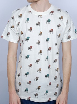 Dedicated Lawn chair aop tee Off white