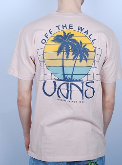 Vans Sunset dual palm tee Rose smoke