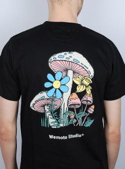 Wemoto Mushroom tee Black