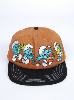 Butter Goods x Smurfs Band 6 panel cap Brown black