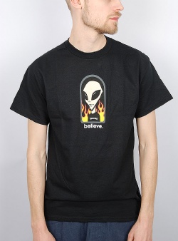 Thrasher x Aws believe tee Black