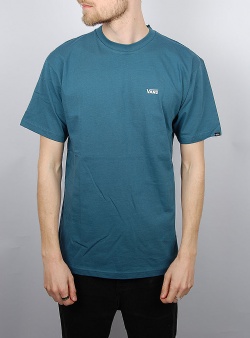 Vans Left chest logo tee Vans teal white