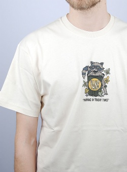 Vans Thriving raccoon tee Antique white