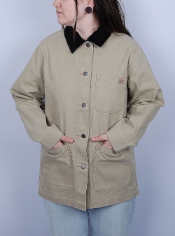Dickies Duck canvas chore coat w Desert sand