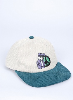 Obey Peace paws 6 panel snapback Unbleached multi