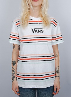 Vans Fruit party stripe tee White