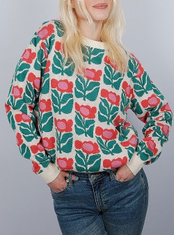 Dedicated Arendal flower sweater Multi color