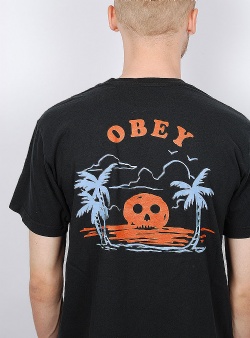 Obey Sunset tee Faded black