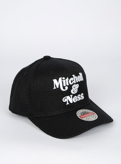 Mitchell and Ness Retro logo classic red snapback Black