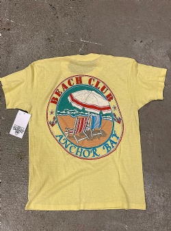 Sportif Vintage Anchor bay pocket tee XL, Yellow