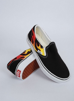 Vans Classic slip-on flame Black black true white