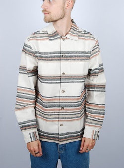 Revolution Casual overshirt stripe Offwhite