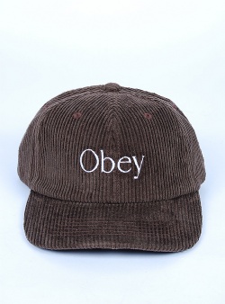 Obey Ellis 6 panel strapback Brown