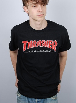 Thrasher Outlined tee Black