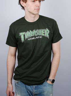 Thrasher Brick tee Forrest green