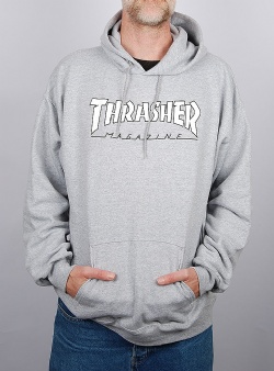 Thrasher Outlined hood Grey