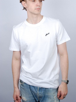 Dedicated The knotted gun tee White