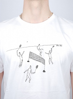 Dedicated Badminton tee White