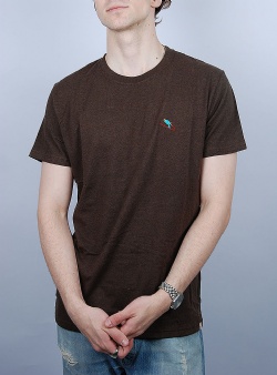 Revolution Jum regular tee Darkbrown-mel