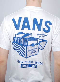 Vans Record label tee White