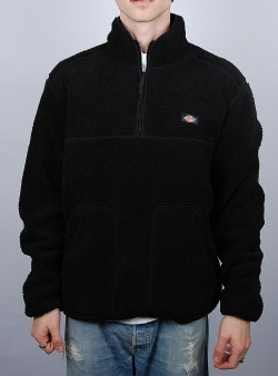 Dickies Mount hope quarter zip fleece Black