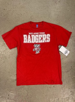 Sportif Vintage NCCA Badgers tee M, Red