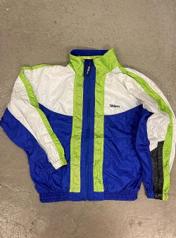 Sportif Vintage Wilson track jacket L, white blue green