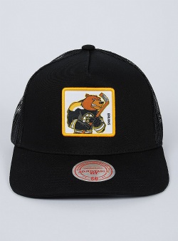 Mitchell and Ness Bruins mascot trucker Black