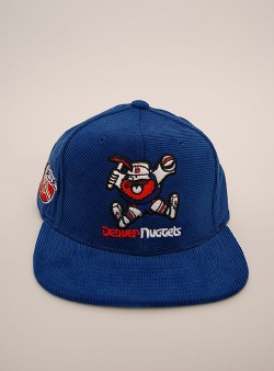 Mitchell and Ness Nuggets all directions cord snapback Blue