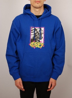 Obey Peace dog hood Surf blue