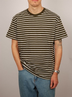 Revolution Stripe loose tee Lightarmy mel