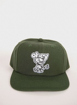 Obey Devil 6 panel snapback Dark cedar