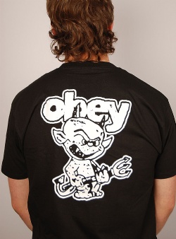 Obey Demon tee Black