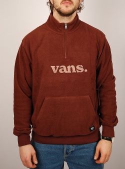 Vans Lowered loose polar fleece qzip Bitter chocolate