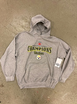 Sportif Vintage Pittsburgh Steelers champions hood XL, Grey