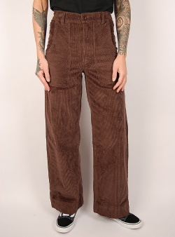 Dedicated Vara corduroy workwear pants Java brown
